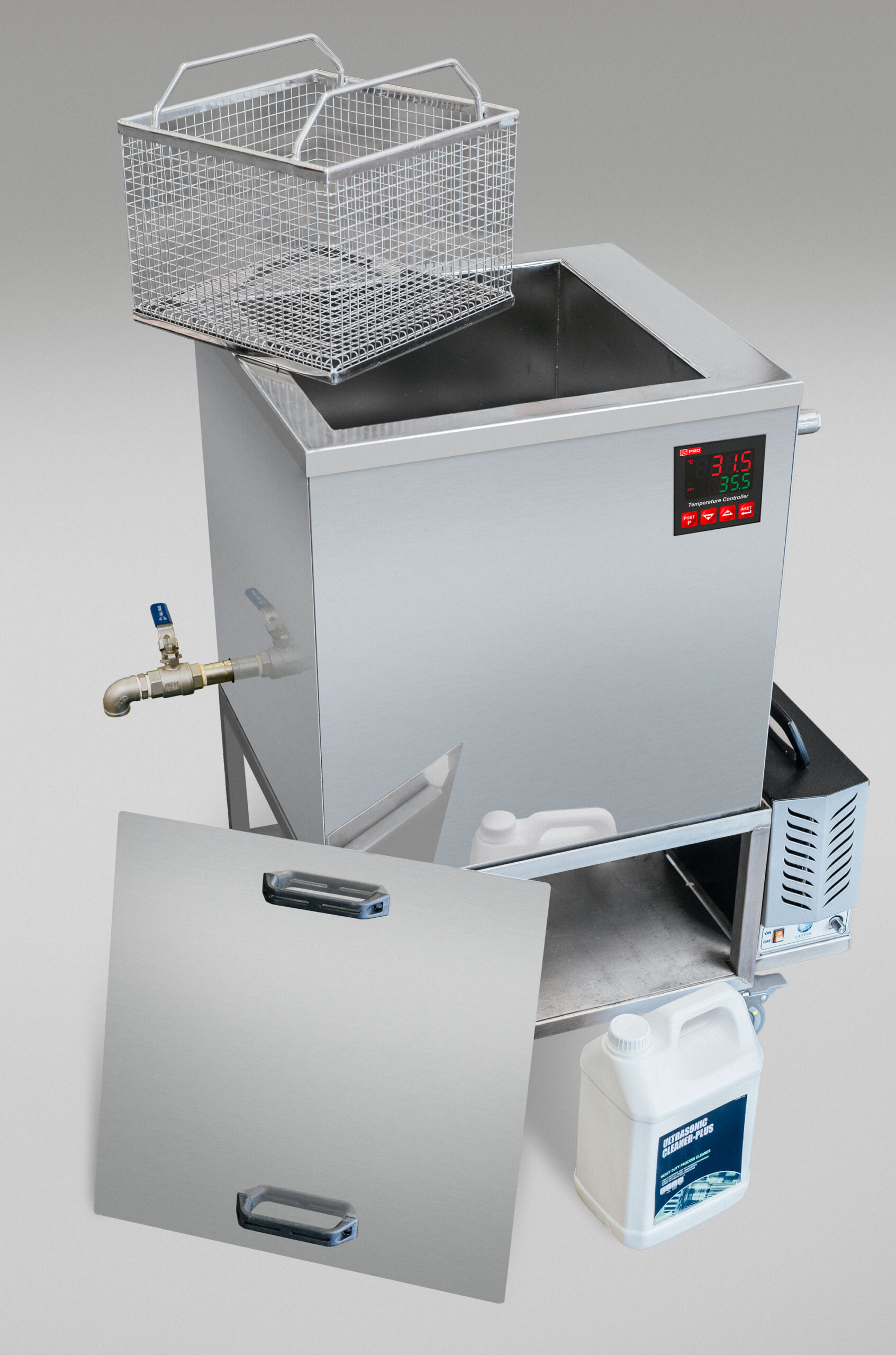 Layton 35L Industrial Benchtop Ultrasonic Cleaner including Basket Lid Temperature control and Drain valve.jpg